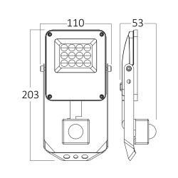 BRY-FLOOD-PF-10W-GRY-3IN1-SNS-IP65-LED FLOODLIGHT - 5