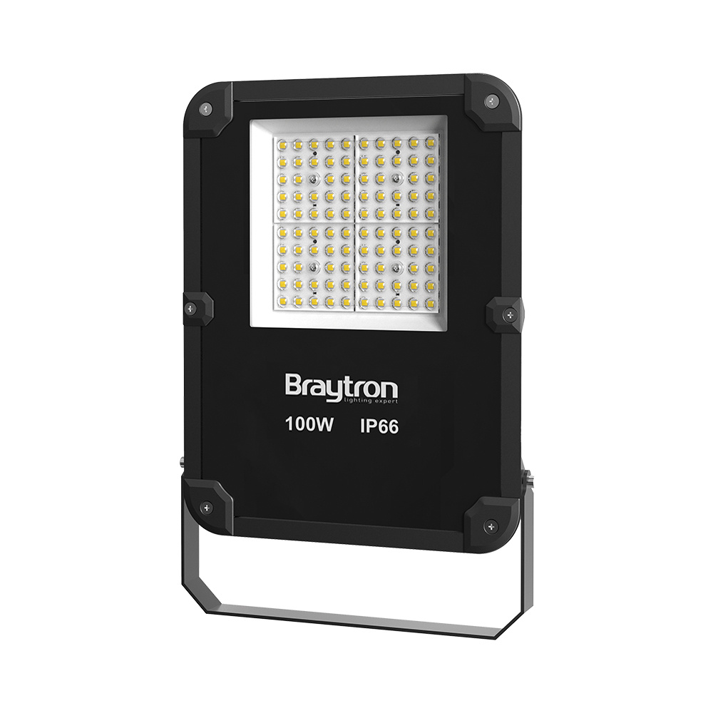 BRY-FLOOD-PL-100W-GRY-6500K-IP66-LED FLOODLIGHT - 1