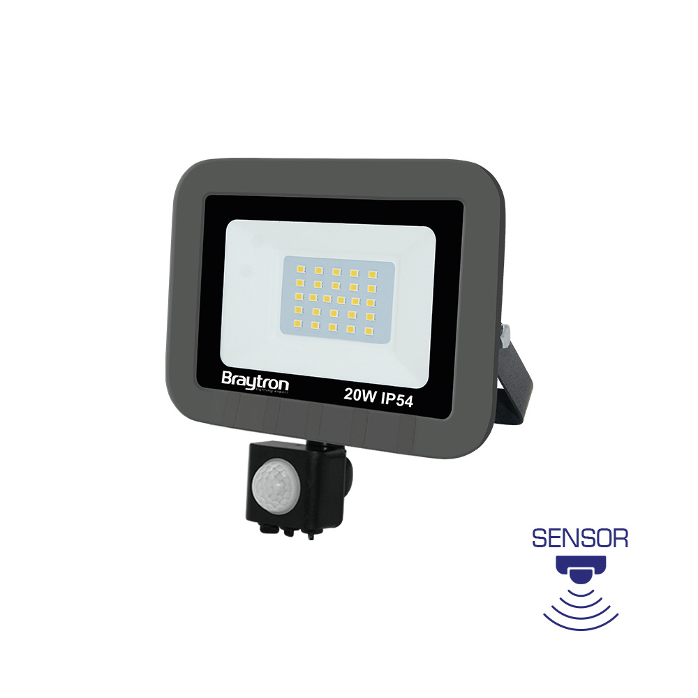 BRY-FLOOD-SC-20W-GRY-6500K-SNS-IP54-LED FLOODLIGHT - 1