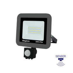 BRY-FLOOD-SC-30W-GRY-3000K-SNS-IP54-LED FLOODLIGHT - 1