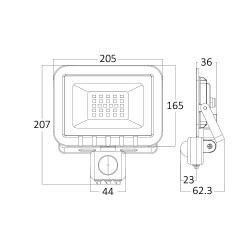 BRY-FLOOD-SC-50W-GRY-3000K-SNS-IP54-LED FLOODLIGHT - 6