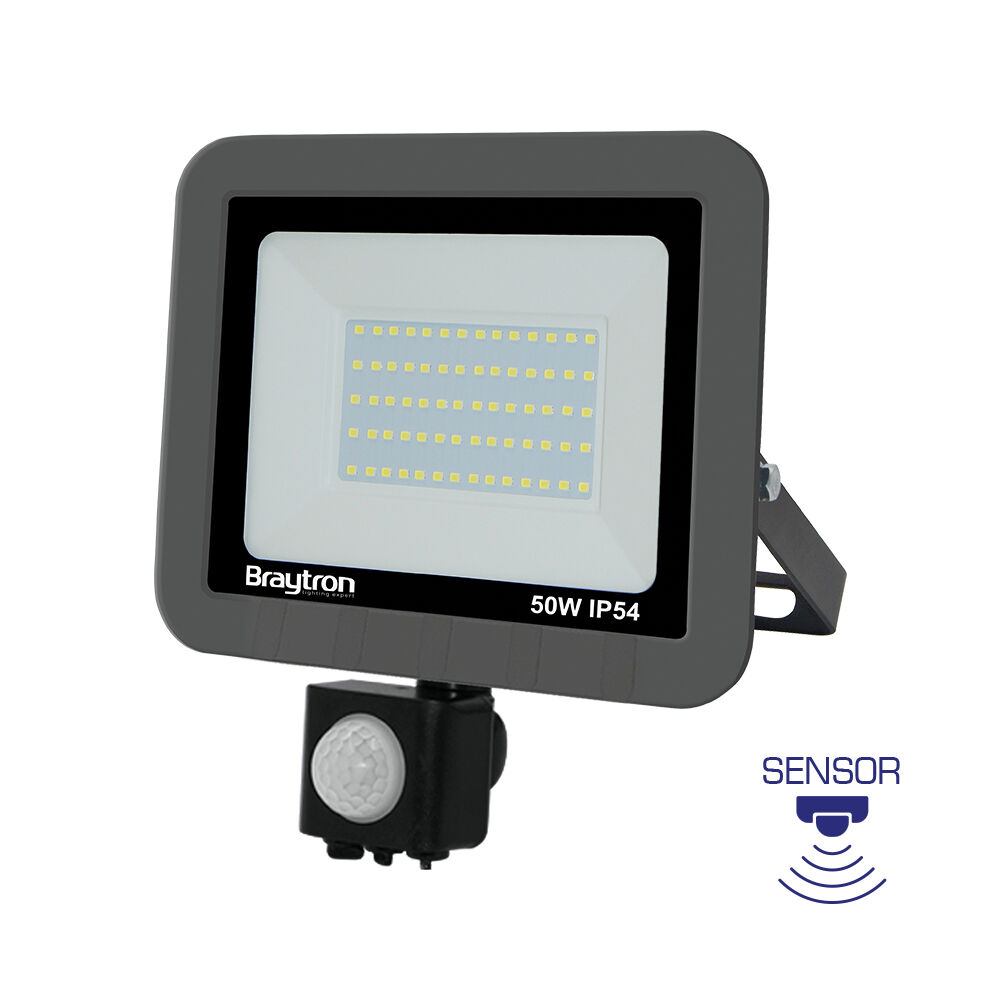 BRY-FLOOD-SC-50W-GRY-3000K-SNS-IP54-LED FLOODLIGHT - 1