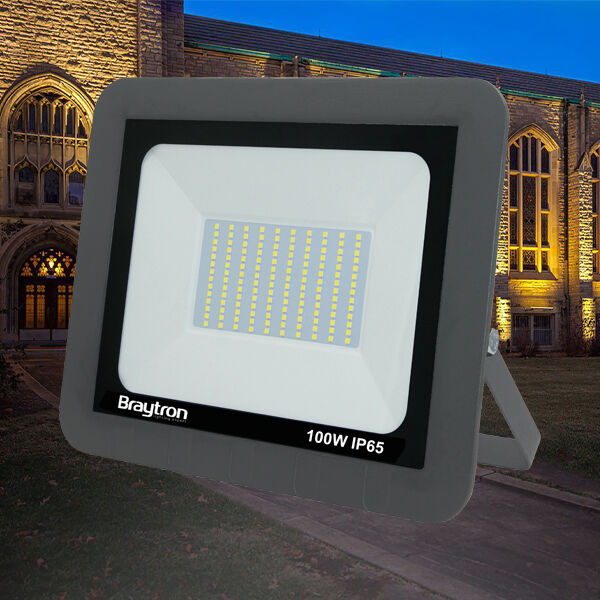 BRY-FLOOD-SD-100W-GRY-3000K-IP65-LED FLOODLIGHT - 2