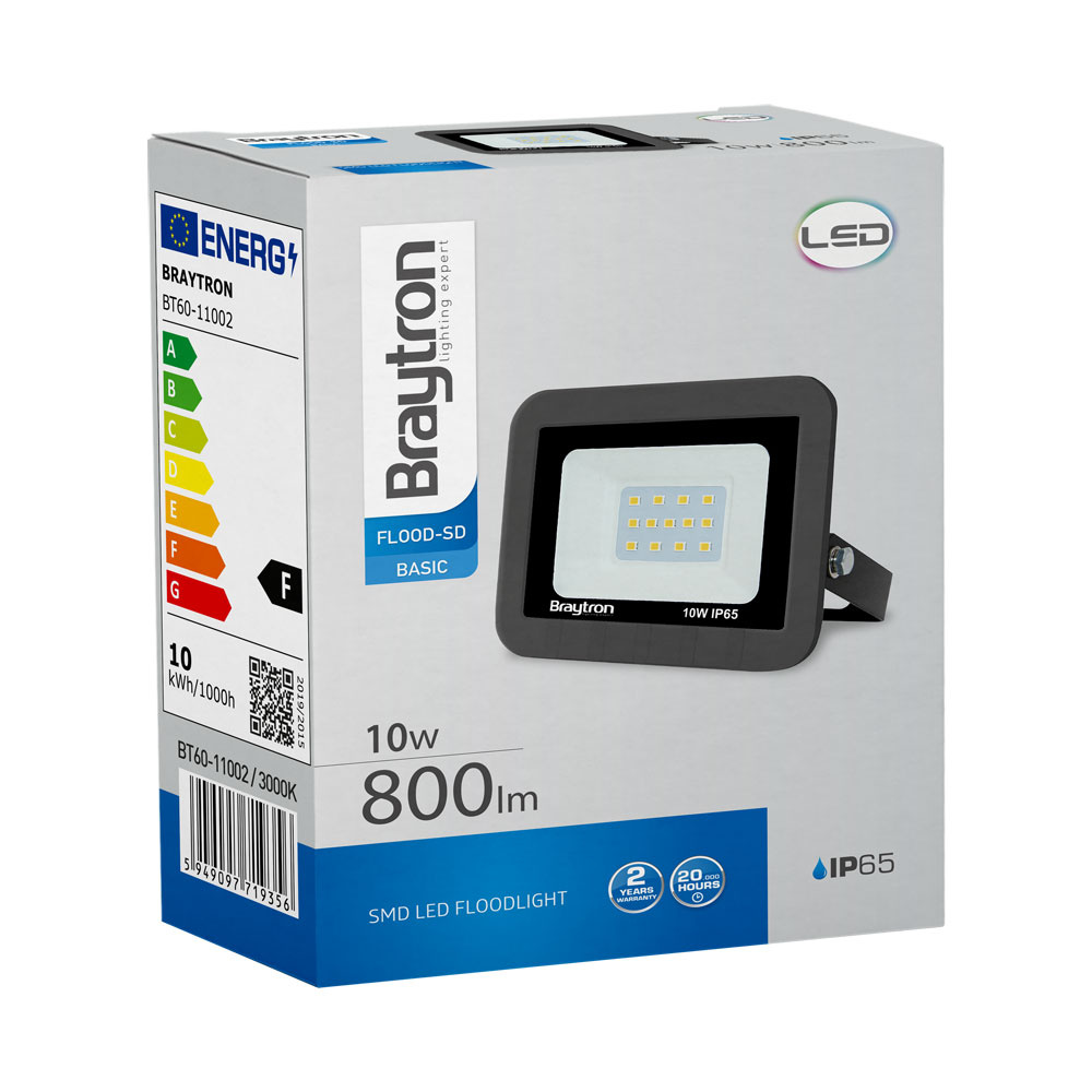 BRY-FLOOD-SD-10W-GRY-3000K-IP65-LED FLOODLIGHT - 4