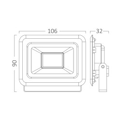 BRY-FLOOD-SF-10W-BLC-3000K-IP65-LED FLOODLIGHT - 6