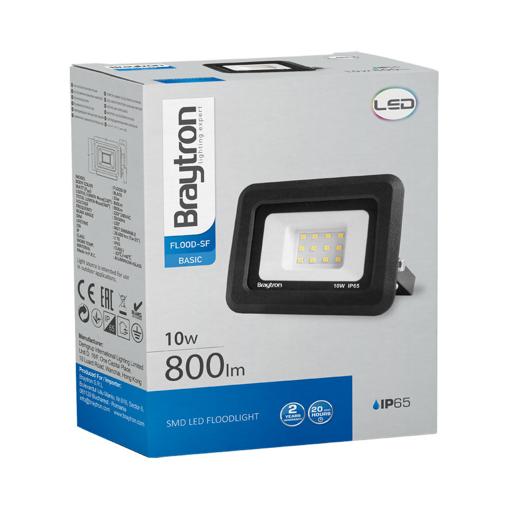 BRY-FLOOD-SF-10W-BLC-4000K-IP65-LED FLOODLIGHT - 5