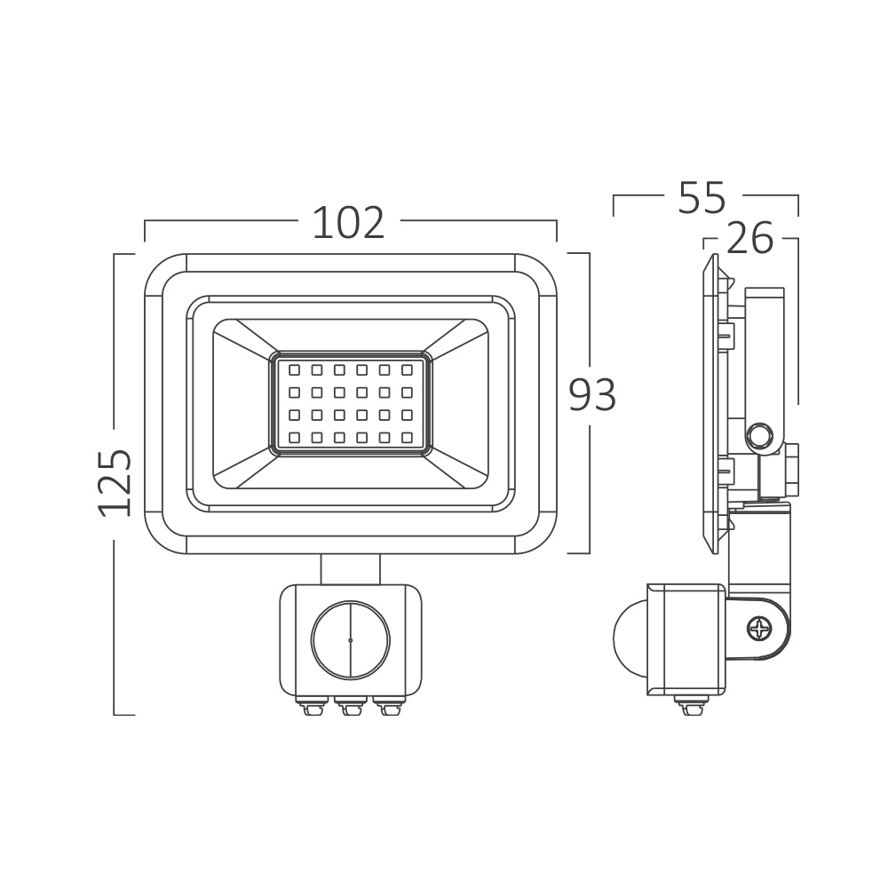 BRY-FLOOD-SF-10W-BLC-6500K-SNS-IP54-LED FLOODLIGHT - 5