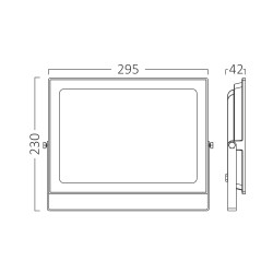 BRY-FLOOD-SF-150W-BLC-3000K-IP65-LED FLOODLIGHT - 6