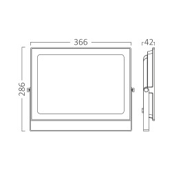 BRY-FLOOD-SF-200W-BLC-3000K-IP65-LED FLOODLIGHT - 6