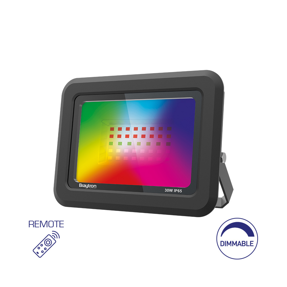 BRY-FLOOD-SF-30W-BLC-RGB-IP65-LED FLOODLIGHT - 1