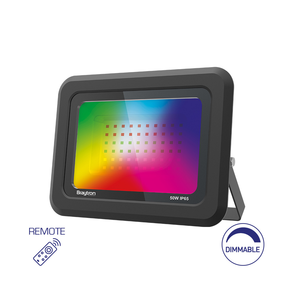 BRY-FLOOD-SF-50W-BLC-RGB-IP65-LED FLOODLIGHT - 1