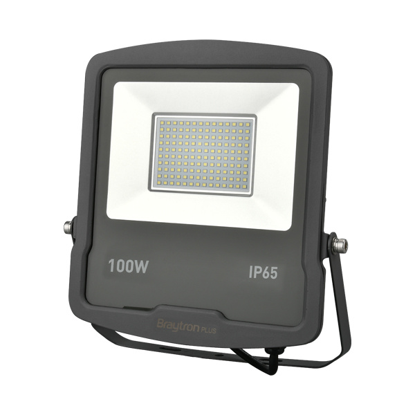 BRY-FLOOD-SL-100W-GRY-3000K-IP65-LED FLOODLIGHT - 1