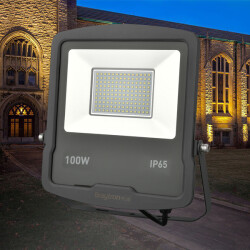 BRY-FLOOD-SL-100W-GRY-3000K-IP65-LED FLOODLIGHT - 2