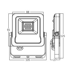 BRY-FLOOD-SL-10W-GRY-3000K-IP65-LED FLOODLIGHT - 6