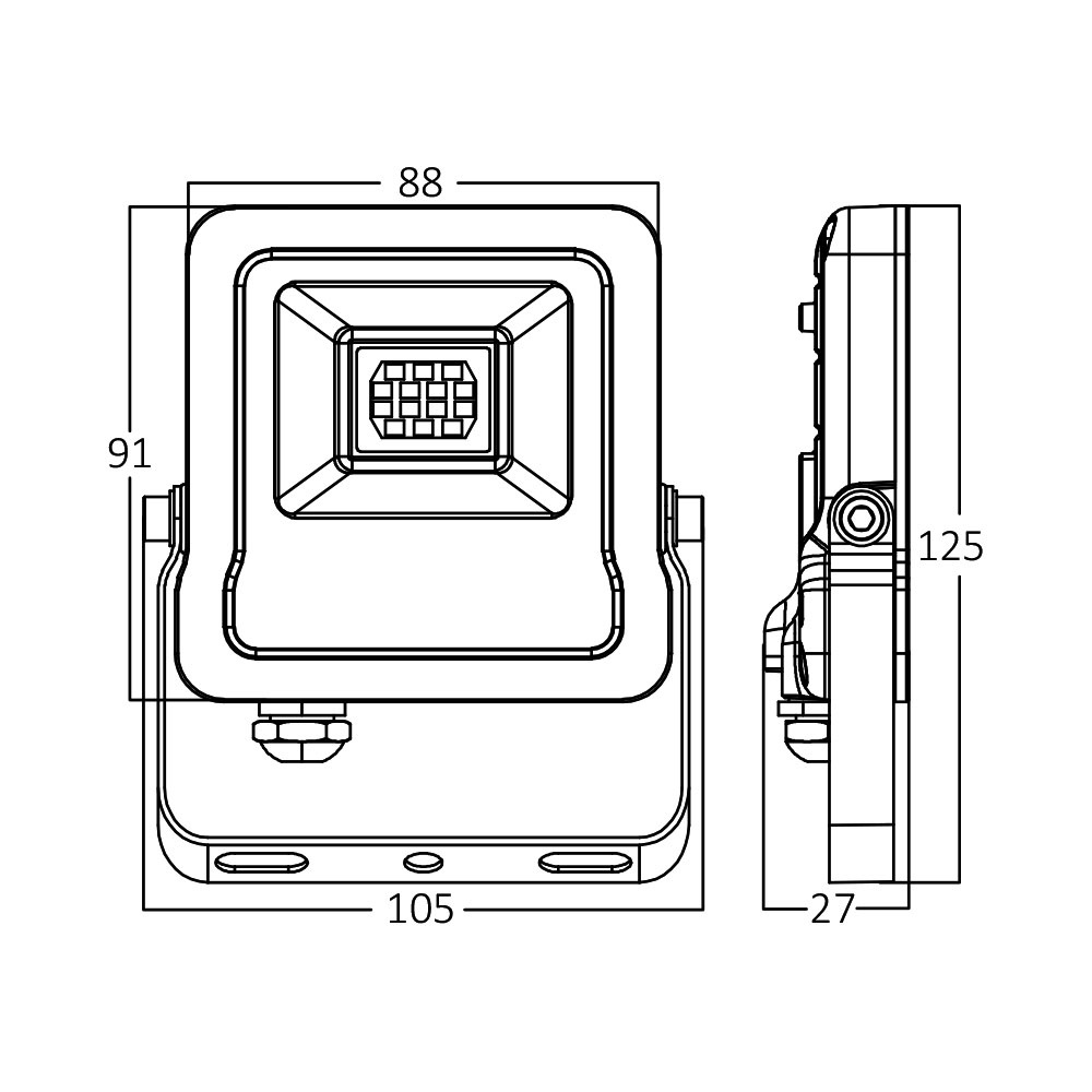 BRY-FLOOD-SL-10W-GRY-3000K-IP65-LED FLOODLIGHT - 6