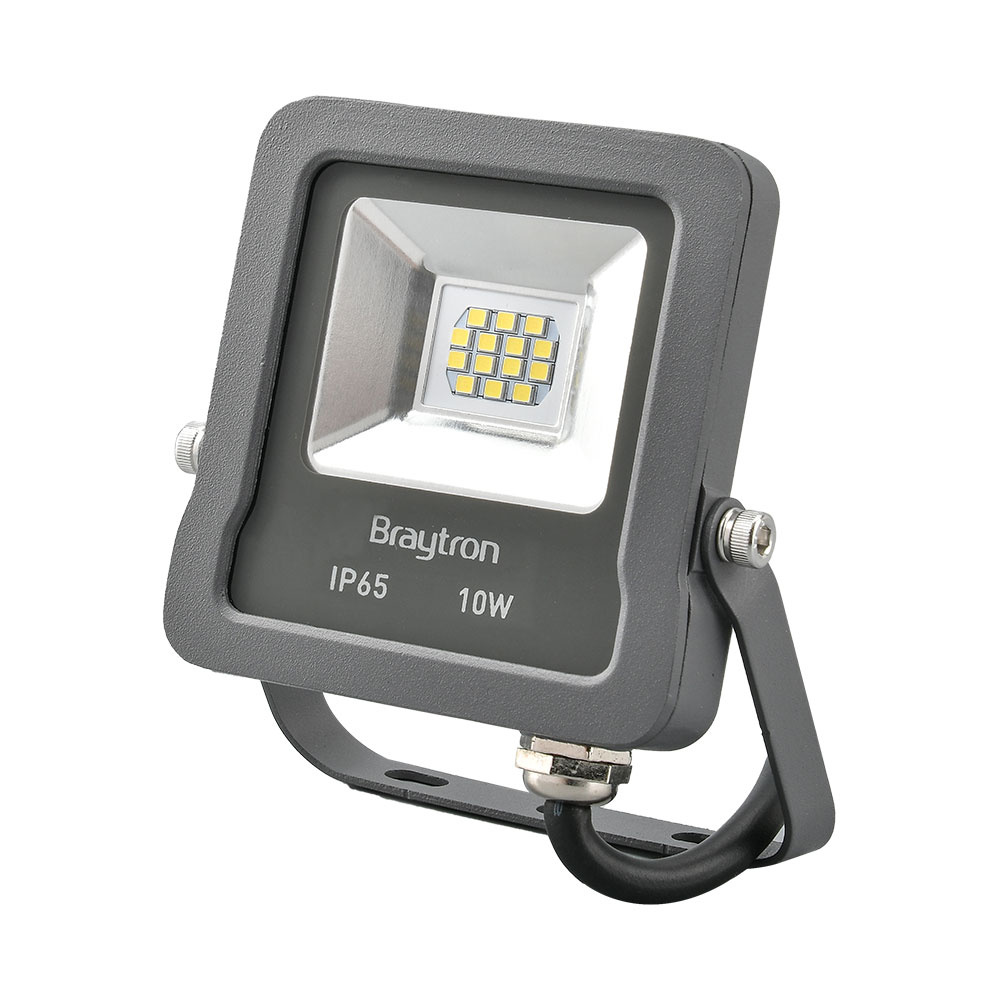 BRY-FLOOD-SL-10W-GRY-6500K-IP65-LED FLOODLIGHT - 1