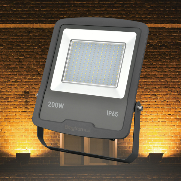 BRY-FLOOD-SL-200W-GRY-3000K-IP65-LED FLOODLIGHT - 2