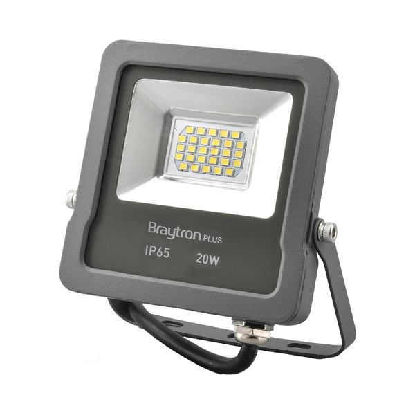 BRY-FLOOD-SL-20W-GRY-3000K-IP65-LED FLOODLIGHT - 1