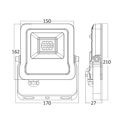 BRY-FLOOD-SL-30W-GRY-3000K-IP65-LED FLOODLIGHT - 6