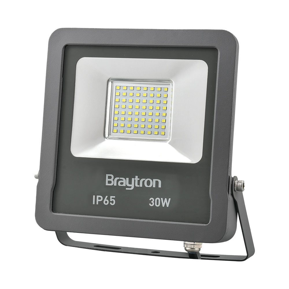 BRY-FLOOD-SL-30W-GRY-6500K-IP65-LED FLOODLIGHT - 1