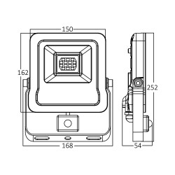 BRY-FLOOD-SL-30W-GRY-6500K-SNS-IP54-LED FLOODLIGHT - 4