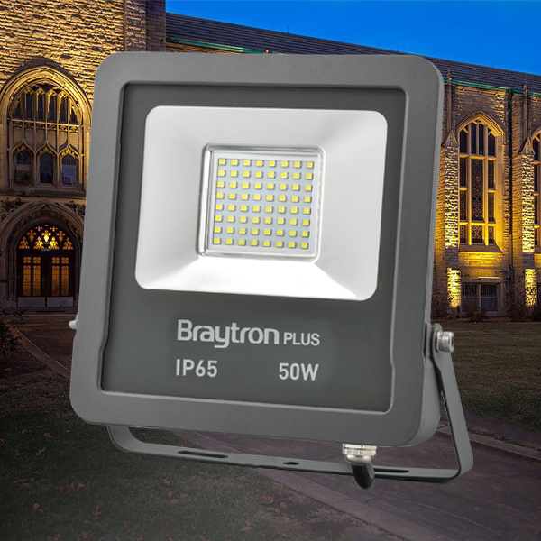 BRY-FLOOD-SL-50W-GRY-3000K-IP65-LED FLOODLIGHT - 2