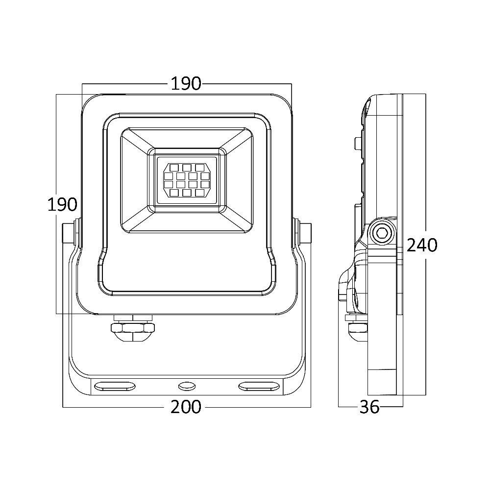 BRY-FLOOD-SL-50W-GRY-3000K-IP65-LED FLOODLIGHT - 6