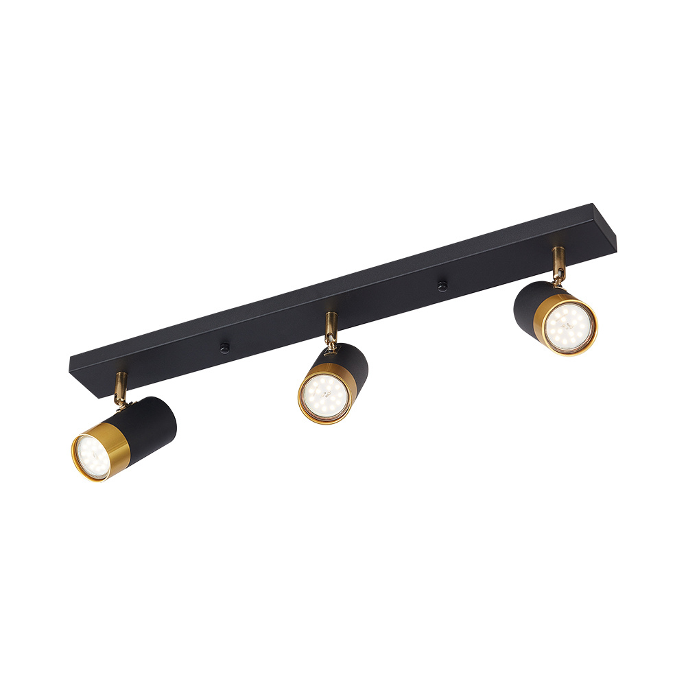 BRY-G002C-3H-3xGU10-GLD-BLC-CEILING LIGHT - 1