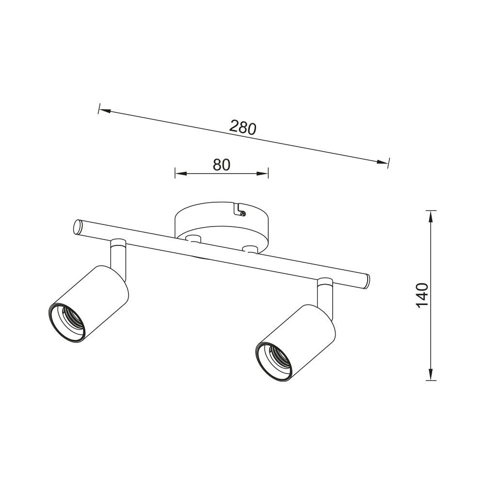 BRY-G003C-2H-2xE27-BLC-CEILING LIGHT - 4