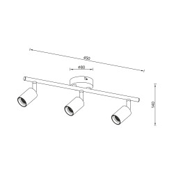 BRY-G003C-3H-3xE27-BLC-CEILING LIGHT - 4