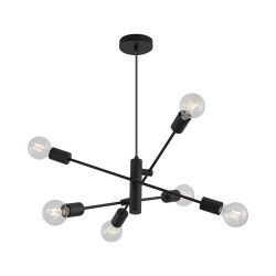 BRY-G004C-6H-6xE27-BLC-PENDANT LIGHT - 1