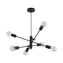 BRY-G004C-6H-6xE27-BLC-PENDANT LIGHT - 3