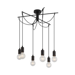 BRY-G004C-6H-6xE27-BLC-PENDANT LIGHT - 1