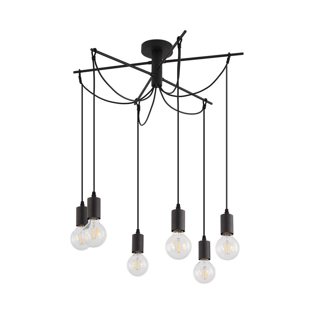 BRY-G004C-6H-6xE27-BLC-PENDANT LIGHT - 3