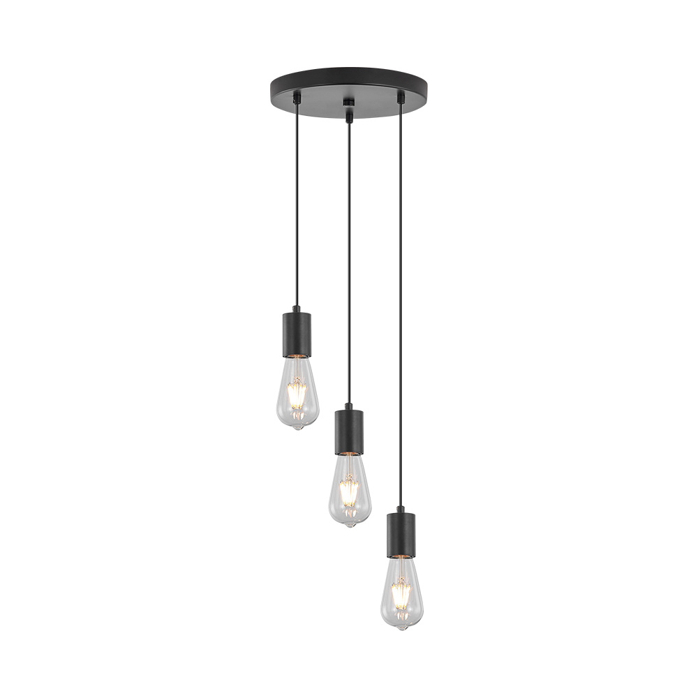 BRY-G006R-3H-3xE27-BLC-PENDANT LIGHT - 1