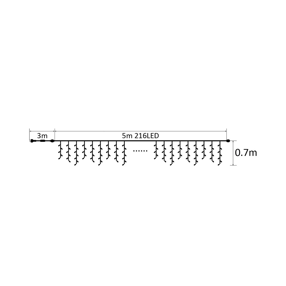 BRY-GHIRLANDE-216LED-5MT-WHT-3000K-220V LED GHIRLANDE - 3