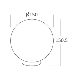 BRY-GLOBE-D150-OPL-E27-GLOBE - 3