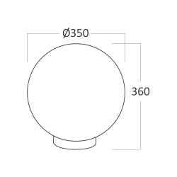 BRY-GLOBE-D350-OPL-E27-GLOBE - 3