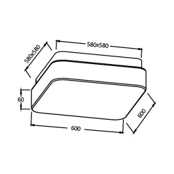 BRY-JADE-S-SQR-D600-50W-3IN1-IP20-CEILING FIXTURE - 5