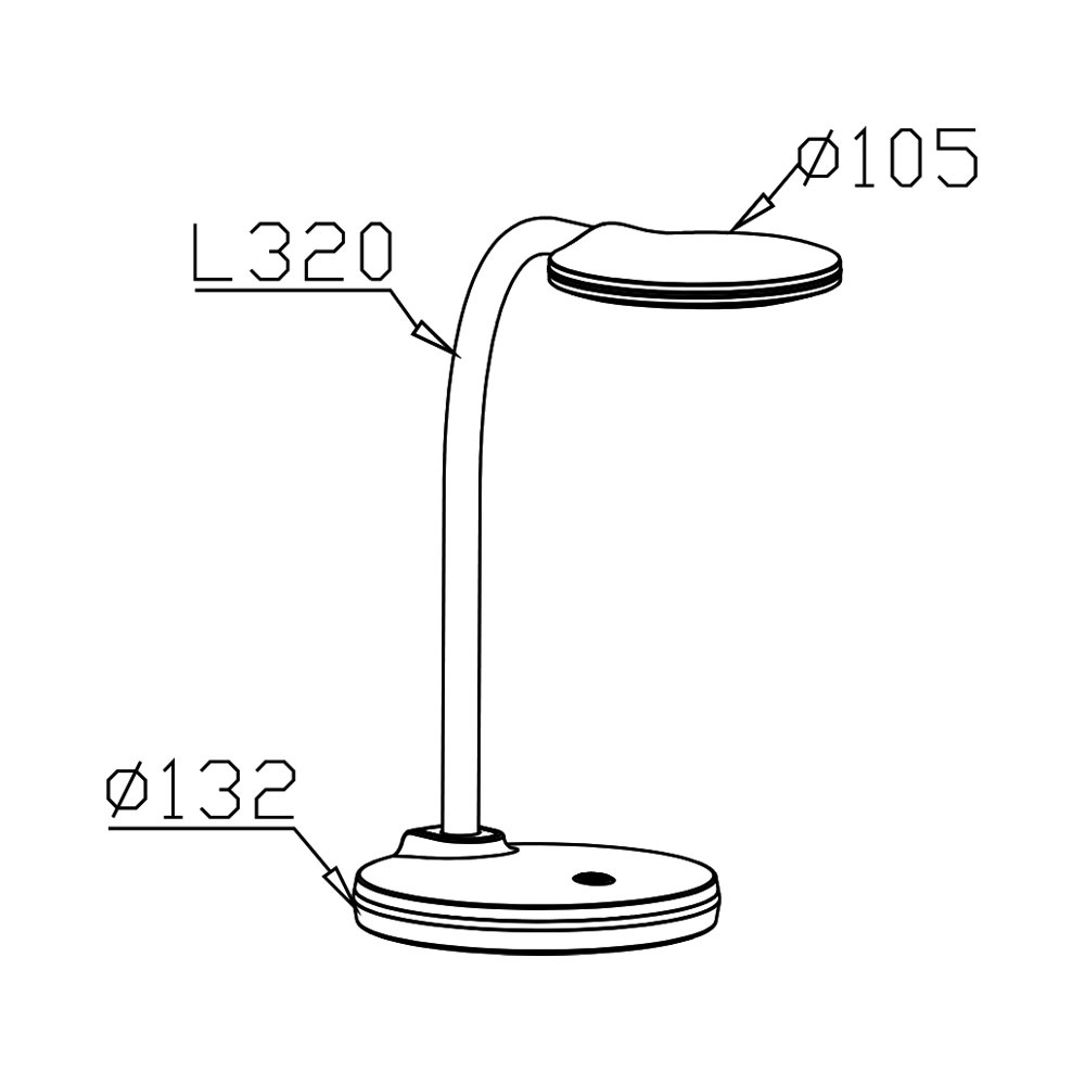 BRY-LB124-4.5W-BLU-5000K-DESK LAMP - 4