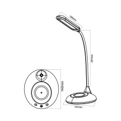 BRY-LB146-5W-BLC-CCT TUNABLE-DESK LAMP - 5