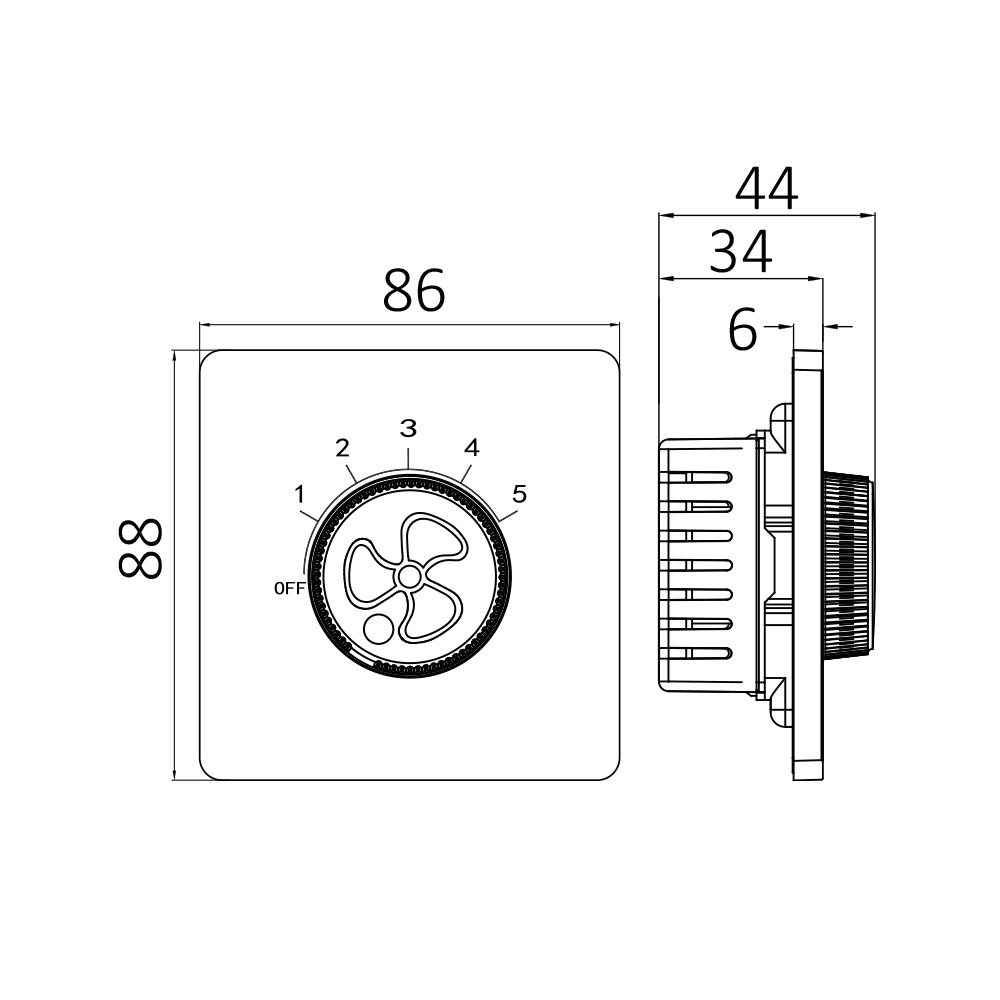 BRY-LENA-300W-WHT-SPEED SWITCH - 3