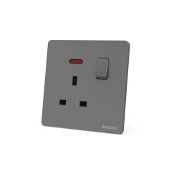 BRY-LENA-UK-1G-13A-D.GRY-SOCKET - 1