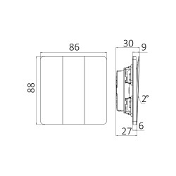 BRY-LENA-UK-3G1W-BLC-SWITCH - 3