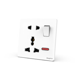 BRY-LENA-UN-1G-16A-WHT-SOCKET - 1