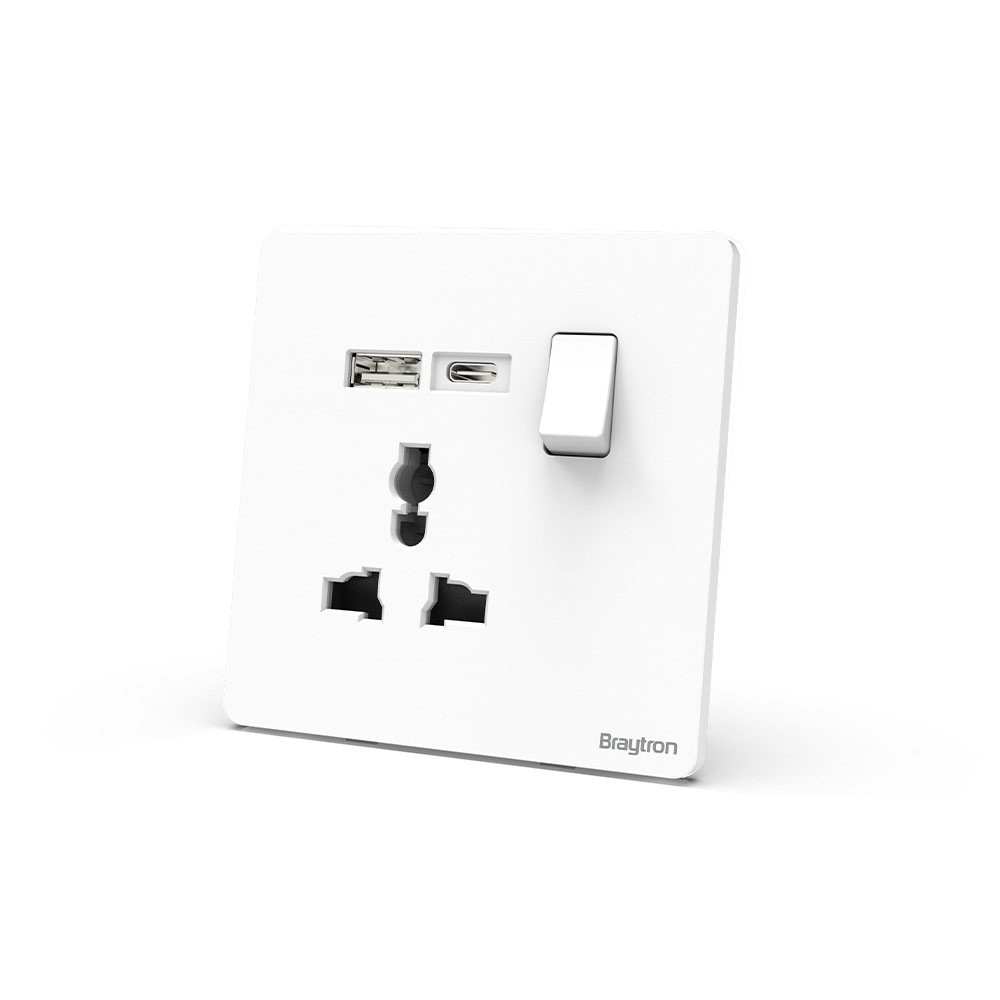 BRY-LENA-UN-1G USB-16A-WHT-SOCKET - 2