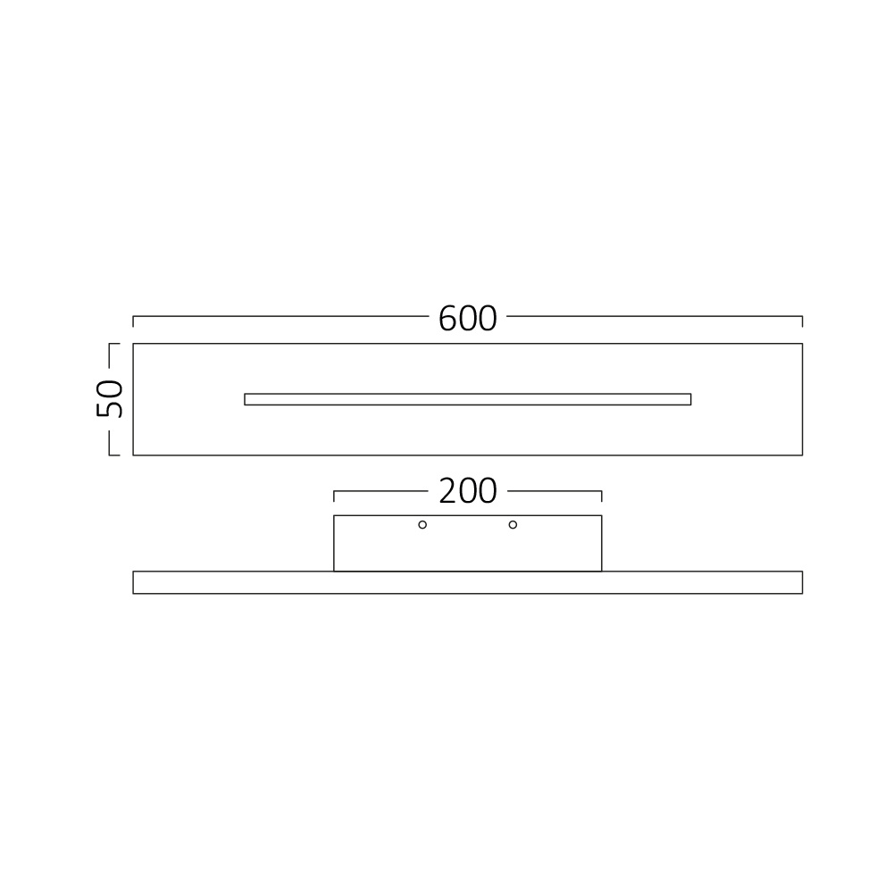 BRY-LEVA-WL600-20W-RCT-BLC-3000K-WALL LIGHT - 5