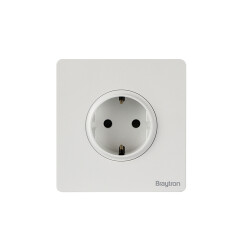 BRY-LINEA-1G-16A-WHT-SOCKET WITH CHILDREN PROTECTI - 1