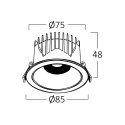 BRY-LINEX-CD10-10W-3000K-WHT-LED DOWNLIGHT - 5