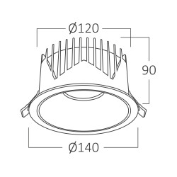 BRY-LINEX-CD30-30W-3IN1-BLC-LED DOWNLIGHT - 5